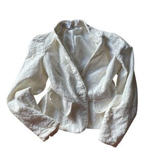 Zara Cream Lace Women's Blazer